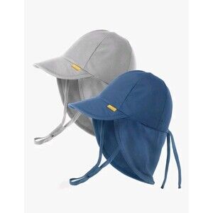 2 Pack Baby Sun Hat, UPF 50+, UV Ray Sun Protection, Cotton, Toddler, Boys Girls